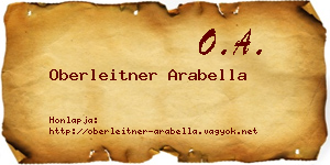 Oberleitner Arabella névjegykártya